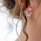 Crystal Ear Jacket, Silver Spikes Earjacket, Silver Ear Jacket, Bridal Ear Jackets, Geometric Earrings, Stud Earrings, Modern Jewelry