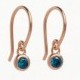 Topaz  Hook Earrings-Bridesmaid Gift- Blue Topaz Earrings- Birthstone Earrings-Minimalist Earrings- Bohemian Earrings- DGE003SBT