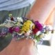 Romantic Montana Fall Wrist Corsage Boutonniere or Pin On Corsage of Multi Colored Dried Flowers, Grasses and Grains by paulajeansgarden