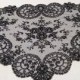 Black Spanish Style Lace Mantilla ,Embroidery Triangle Lace Mantilla ,Lace Chapel Scarf ,Chapel Catholic Veil