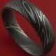 Damascus Steel Ring handmade wedding band