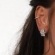 Spike earrings, stud earrings, spike stud earrings, ear cuff, silver earrings, art deco earrings, Gift for women, earrings with spike