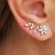 Gold ear climbers, ear climber, bridesmaid earrings, ear wrap, ear crawler, rose gold earrings, wedding earrings, gift for women, ear cuff
