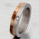 diamond engagement ring wood diamond band titanium engagement man woman ring wooden ring size 3 to 16 metal wood band
