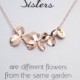20%OFF Sisters Flower Necklace 