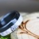 The "Tanner" - Elk Antler Wedding Ring Set on Black Zirconium - Staghead Designs