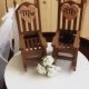 Rustic  Wedding Cake Toppers / Wedding Cake Topper Cabin Chairs / rocking chair Wedding/ Rustic Wedding / Camping Wedding