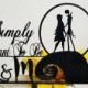 Personalized Simply Meant To Be  Wedding Cake Topper, Jack and Sally Wedding Cake Topper, Custom Couple wedding Cake topper, Acrylic Topper