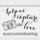 70% OFF THRU 9/28 ONLY Help Us Capture The Love, Capture The Love, Wedding Hashtag Sign, Wedding Sign, social media signs, wedding signs