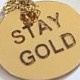 Stay Gold Pendant Necklace in 14k Gold