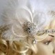 Rhinestone Flapper 1920s headpiece, Rhinestone Headband, Bridal wedding crystal headband, the great gatsby headpiece, rhinestone flapper