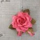 Hot Pink Rose Hair Clip, Pink Rose in Hair, hot pink bridesmaids, Real Touch Rose, Hot Pink Floral Hairclip, Prom Fascinator Races Wedding