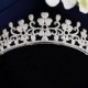 Beautiful Handmade Bridal Tiara, wedding,silver Crystal, Pearl, Swarovski,Prom,princess crown, Pageant Tiara,wedding Tiara,Bridal crown.