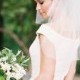 Short bridal Veil, Shoulder Wedding Bridal Veil, ivory Wedding veil, Shoulder length double veil, Blusher Veil, Flyaway veil , Retro Bride