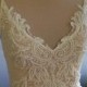 HORTENSIA Wedding  top, bolero of lace with beaded, sleeveless . Romance bridal bolero, top