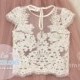 Little Lace Mary Top for Flower Girl, Baby Lace Crop Top Cup Sleeve more then 25 colors, flower girl blouse
