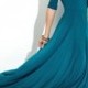 Maxi dress Jersey dress Turquoise dress for women Wedding maxi dress Dress flared Airy maxi dress Turquoise bridesmaid dress Evening dress