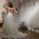 Boho Wedding Dress, Beach Wedding Dress, Princess  Wedding Gown, Chiffon Wedding Gown, Long Train Wedding Gown, Open Back Wedding Dress