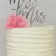 Miss to Mrs mirror acrylic cake topper bridal shower