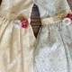 Vintage Lace Party Dress with Sash and Flowers