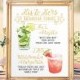 Digital Printable Wedding Bar Menu Sign, His and Hers Signature Drinks Cocktails Signs Watercolor Drinks Chalkboard Christmas New Year IDM16