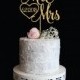 Mr & Mrs Wedding Cake Topper with Date 