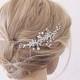 Pearl And Crystal Hair Vine Pearl And Crystal Wedding Hair Piece Pearl Wedding Hair Vine Bridal Hair Piece Pearl Bridal Hair Vine