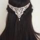 Bridal Hair Accessories, Wedding Headpiece, Headchain, Bridal Hair Jewellery. Bohemian head chain, boho hair chain, art deco inspired piece