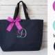 Bridesmaid Gift, Monogrammed Tote, Personalized Tote Bag, Bridesmaids Gifts, Bridesmaid Bag, Wedding Party Gift, Bridal Party Gift