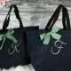 Personalized Bridesmaid Gift Tote Bag- Wedding Party Gift- Bridal Party Gift- Initial Tote- Mother of the Bride Gift (ESS1)