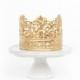 Crown Cake Topper, gold crown for wedding cake topper. Mini Crown, Party Decor, Dessert Table, Quinceañera Cake. Alice.