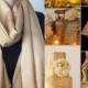 Gold Pashmina Scarf Shawl / Personalized Initial Shawl / Bridesmaid Shawl / Wedding Favor / Bridal Wrap / Wedding Shawl / Gold Shawl