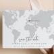Destination Wedding Save the Date Template, Editable Map Save the Date, Map Save the Dates, Travel Save the Date, Templett Invite Instant