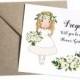 Will You Be My Flower Girl Card - Personalised, White Floral Wedding, White Roses, Flower Girl, Bridesmaid, Page Boy, Usher, Ring Bearer