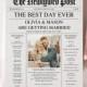 Newspaper Wedding Program - Printable Wedding Programs - Wedding Program Template - Fun Wedding Programs - Decor - Editable - Newspaper