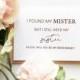 Rose Gold Foil Will You Be My Bridesmaid proposal Card -  Maid of Honour Card - i found my mister but still need my sister