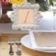 DIY Wedding Decoration Nice Resin White Table Number Frame