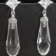 Teardrop Crystal Earrings, Wedding Earrings, Bridal Earrings, Swarovski Clear Crystal Silver Earrings, Wedding Jewelry, Prom Crystal Jewelry