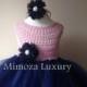 Navy Pink Flowergirl dress, tutu dress, navy bridesmaid dress, princess dress, silk crochet top tulle dress, hand knit silk top tutu dress