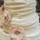 Wedding Cake topper flower cake decor Table centerpiece wedding flower decoration in ivory gold champagne