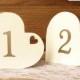 Heart table numbers - Table numbers wedding - Romantic table numbers - Wedding table numbers - Table numbers - Valentines day wedding
