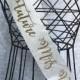 Curly Cursive Future Mrs Bridal sash great for bachelorette and bridal showers