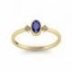 Sapphire diamond ring, blue sapphire engagement ring, September birthstone ring, sapphire gold engagement ring, 14k gold sapphire ring, Gift