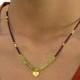 Peridot and Gold Lotus Heart Necklace for August Birthdays. Earthy, spiritual....Namaste.