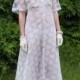 Vintage 1960's/1970's Lace Wedding Dress/Prom Dress - size 10 - 12/Med