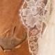 Roseline Bridal French Lace Sheer Tulle Bolero Cover Up Shrug In Ivory - style 210
