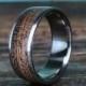 Handmade Titanium Ring, Custom Made Ring, Women's Wedding ring, Mens Wedding Band, Wood Wedding Ring, 5th Anniversary Gift, Free Engraving