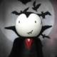 Halloween Count Dracula Vampire Cake Topper / Decoration hand painted wooden doll