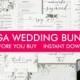 Wedding Invitation Template Bundle, Wedding Invitations, Printable Wedding Invitation Set, Wedding Program, Wedding Menu, Snapchat Filter