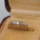 PaYMENT FOR RICHARD!!Antique 18ct Yellow Gold 5 Stone Diamond Ring, Size R or 8 5/8, Engagement Ring, Diamond, Vintage, Antique, Diamond, 5